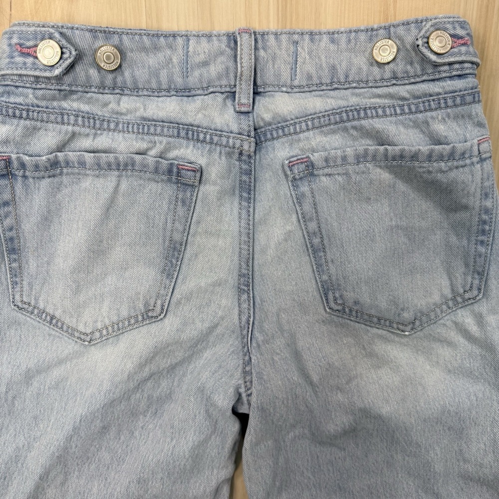 Hollister Low Rise Baggy Jeans Women's Size 23 Short Faded Blue Wide Leg Pants - Picture 7 of 8